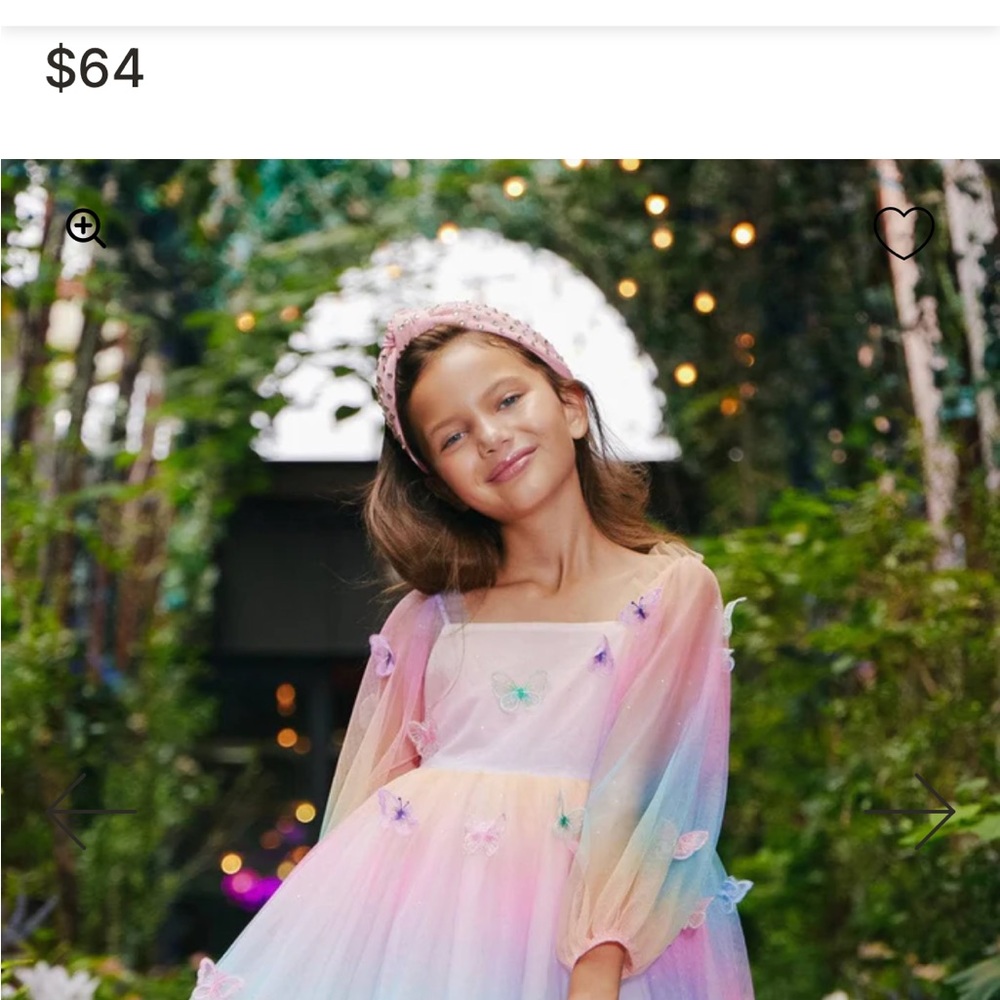 Lola + The Boys Rainbow Butterfly Dress